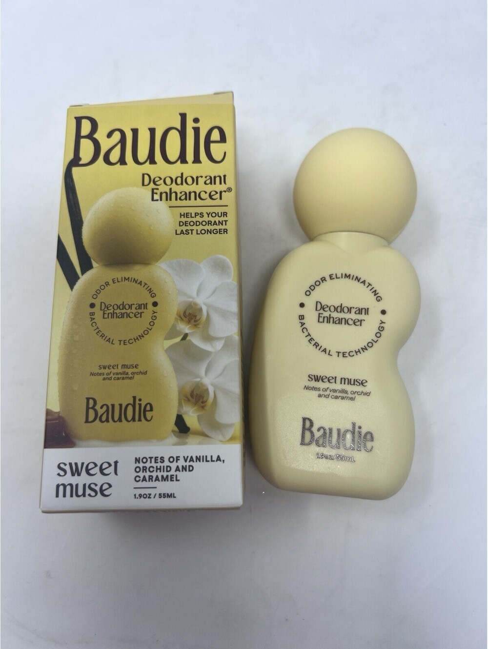 Baudie Deodorant Enhancer® Probiotic 1.9 Ounce (Pack of 1), Sweet Muse